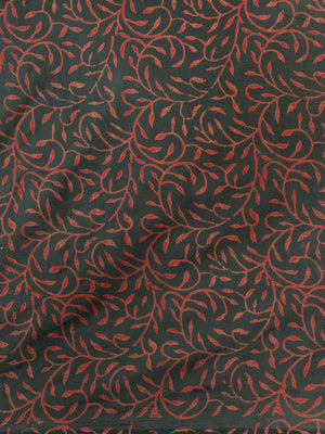 Green & Red Hand Block Paisley Print Bagru Saree-Saree-Kalakari India-BHKPSA0112-Cotton, Geographical Indication, Hand Blocks, Hand Crafted, Heritage Prints, Sanganeri, Sarees, Sustainable Fabrics-[Linen,Ethnic,wear,Fashionista,Handloom,Handicraft,Indigo,blockprint,block,print,Cotton,Chanderi,Blue, latest,classy,party,bollywood,trendy,summer,style,traditional,formal,elegant,unique,style,hand,block,print, dabu,booti,gift,present,glamorous,affordable,collectible,Sari,Saree,printed, holi, Diwali, b