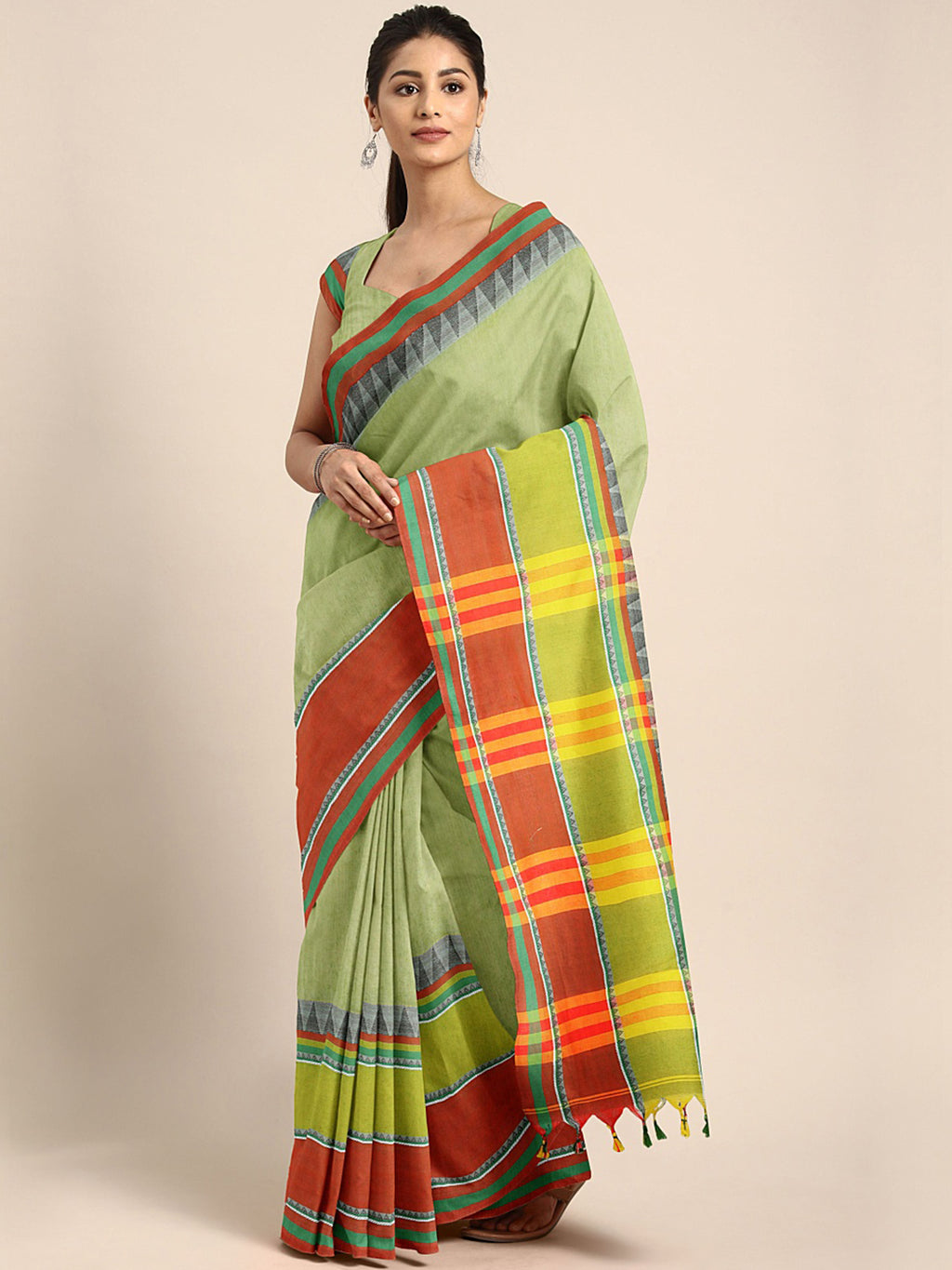 Green Jamdani Woven Design Saree With Blouse Piece SHBESA0065 SHBESA0065-Saree-Kalakari India-SHBESA0065-Geographical Indication, Hand Crafted, Handloom, Heritage Prints, Jamdani, Natural Dyes, Pure Cotton, Sarees, Sustainable Fabrics, West Bengal, Woven-[Linen,Ethnic,wear,Fashionista,Handloom,Handicraft,Indigo,blockprint,block,print,Cotton,Chanderi,Blue, latest,classy,party,bollywood,trendy,summer,style,traditional,formal,elegant,unique,style,hand,block,print, dabu,booti,gift,present,glamorous,